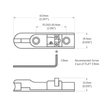 Carregar imagem no visualizador da galeria, Ponte Para Baixo 6 Cordas Fixa Preta Spirit IDV-6B-BK1561