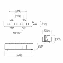 Carregar imagem no visualizador da galeria, Captador Para Baixo (Braço) Jazz Bass Preto Spirit JBCR-N