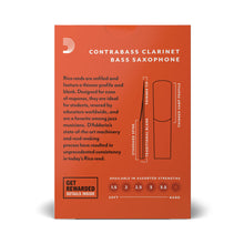 Carregar imagem no visualizador da galeria, Palheta Clarineta Contrabaixo 3.0 (10 Peças) D Addario Rico