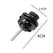 Carregar imagem no visualizador da galeria, Strap Lock Roldana P/Guitarra C/trava Preta SL60BK Par Smart