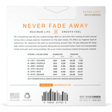 Carregar imagem no visualizador da galeria, Encordoamento Violão Revestido 10-47 (3 Jogos) D Addario XS