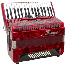 Carregar imagem no visualizador da galeria, Acordeon 48 Baixos 34 Teclas Ta 4805 Vermelho Thommasi