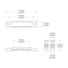Carregar imagem no visualizador da galeria, Ponte Guitarra Les Paul Cromada Spirit LP35BRD-CR/LTZC-CR
