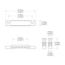 Carregar imagem no visualizador da galeria, Ponte Guitarra Les Paul Dourada Spirit LP17BRD-GD/LTZC-GD
