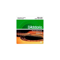 Cordas Para Violão Aço D Addario Bronze 85/15 Ez890-b .009-.045 Com Corda Extra Pl009