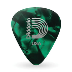 Palheta Celulóide Verde Perolada .50 Leve D Addario 1CGP2-10