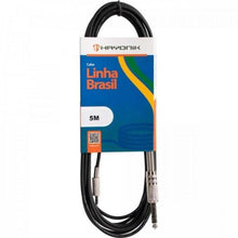 Carregar imagem no visualizador da galeria, Cabo de Áudio Linha Brasil P2 Estéreo X P10 Estéreo 5m Preto Hayonik
