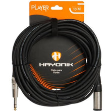 Carregar imagem no visualizador da galeria, Cabo Extensor Player P10 (F) x P10 (M) 10m Preto Hayonik
