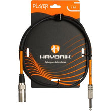 Carregar imagem no visualizador da galeria, Cabo Para Microfone Player XLR(M) X P10(M) 1m Preto Hayonik
