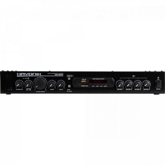 Amplificador Hayonik MS4000 400W RMS Multi Setores
