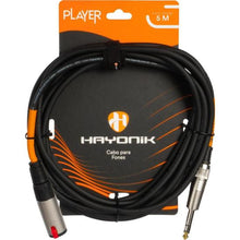 Carregar imagem no visualizador da galeria, Cabo Extensor Player P10 (F) x P10 (M) 5m Preto Hayonik
