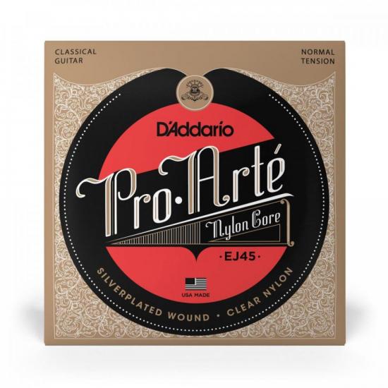 Encordoamento Violão Nylon Tensão Media Pro-Arte Nylon Core EJ45 D Addario