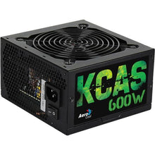 Carregar imagem no visualizador da galeria, Fonte Gamer ATX Aerocool KCAS 600W 80 Plus Full Range APFC
