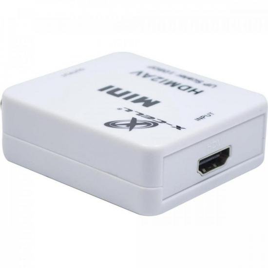 Mini Conversor HDMI x AV XC-MC-01 Branco Flex