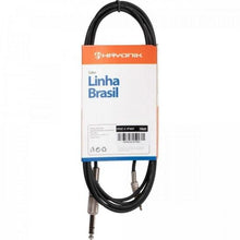 Carregar imagem no visualizador da galeria, Cabo de Áudio Linha Brasil P2 Estéreo X P10 Estéreo 3m Preto Hayonik
