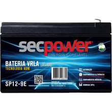 Carregar imagem no visualizador da galeria, Bateria Selada 12V 9Ah SP12-9E SecPower

