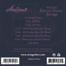 Carregar imagem no visualizador da galeria, Encordoamento Para Guitarra Flat Wound .011 AGS900XL Aria Pro II
