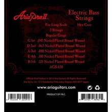 Carregar imagem no visualizador da galeria, Encordoamento Para Baixo 5 Cordas Escala .045 AGS650 Aria Pro II
