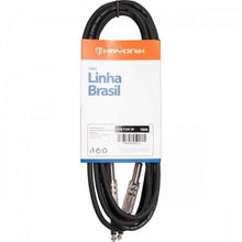 Carregar imagem no visualizador da galeria, Cabo para Instrumentos Hayonik Linha Brasil P10 x P10 3m Preto
