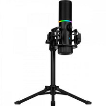 Carregar imagem no visualizador da galeria, Microfone Gamer Streamplify Mic Tripod Com Tripé Preto RGB
