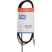 Carregar imagem no visualizador da galeria, Cabo de Áudio Linha Brasil P2 Estéreo X 1 P10 Mono 2m Preto HAYONIK

