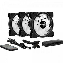 Carregar imagem no visualizador da galeria, Kit 3 Coolers Aerocool Saturn 12 Pro ARGB + Hub + Controle
