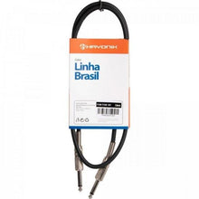 Carregar imagem no visualizador da galeria, Cabo para Instrumentos Hayonik Linha Brasil P10 X P10 1m Preto
