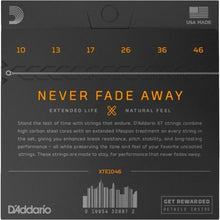 Carregar imagem no visualizador da galeria, Encordoamento Guitarra Revestido .010-.046 XT Nickel XTE1046 D Addario
