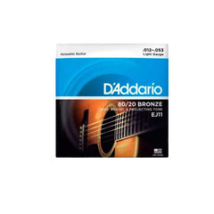 Cordas Para Violão Aço D Addario Bronze 80/20 Ej11 012