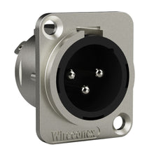 Carregar imagem no visualizador da galeria, Conector  Xlr Macho Wc 1033 Mp Bk Ni 3p Painel Wireconex 10 Unidades
