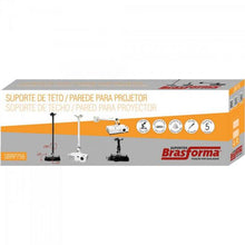 Carregar imagem no visualizador da galeria, Suporte de Teto e Parede Para Projetor SBRP756 Preto Brasforma
