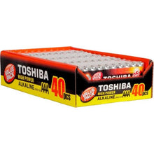 Carregar imagem no visualizador da galeria, Pilha Alcalina AAA 1,5V LR03GCP (C/40 Pilhas) Toshiba
