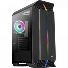 Carregar imagem no visualizador da galeria, Gabinete Gamer Aerocool Gladiator Preto RGB Lateral Vidro
