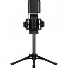 Carregar imagem no visualizador da galeria, Microfone Gamer Streamplify Mic Tripod Com Tripé Preto RGB
