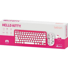 Carregar imagem no visualizador da galeria, Kit Teclado e Mouse Sem Fio Letron Hello Kitty Rosa
