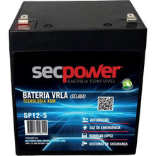 Carregar imagem no visualizador da galeria, Bateria Selada 12V 5Ah SP12-5 SecPower
