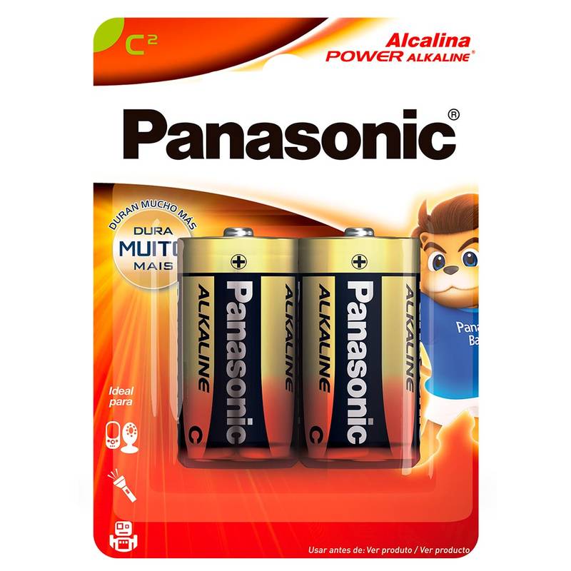 2 Pilhas Alcalinas C Panasonic