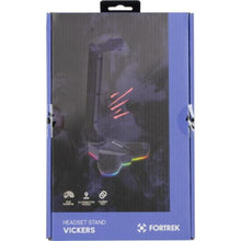 Carregar imagem no visualizador da galeria, Suporte Para Headset Fortrek Vickers RGB Preto
