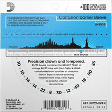 Carregar imagem no visualizador da galeria, Encordoamento Violão Aço 12 Cordas .010-.050 85/15 Bronze EZ940 D Addario
