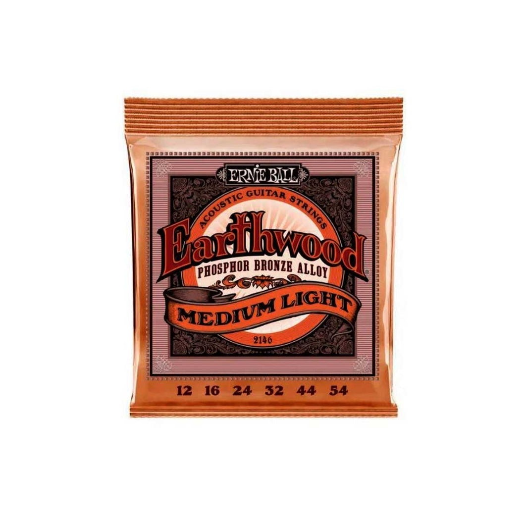 Encordoamento P/violão Aço Earthwood Media Leve Phosphor Bronze Ernie Ball 012