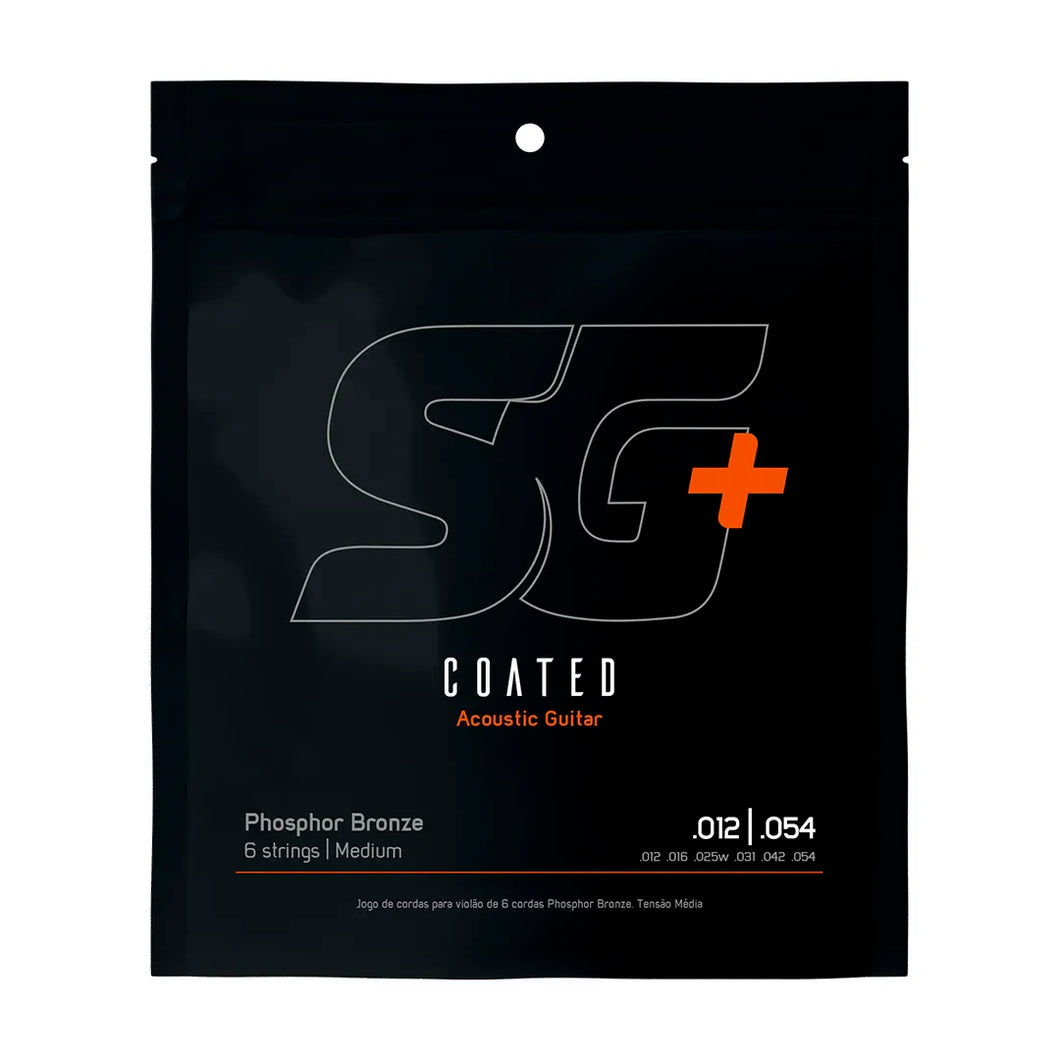Encordoamento P/violão Fósforo Bronze Sg+ Revestido 012