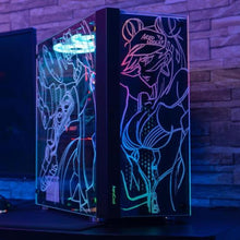 Carregar imagem no visualizador da galeria, Gabinete Gamer Aerocool Skribble Preto RGB Lateral Vidro
