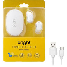 Carregar imagem no visualizador da galeria, Fone De Ouvido Bright Max Sound Bluetooth Branco
