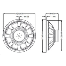 Carregar imagem no visualizador da galeria, Alto-falante 250 Watts 15 Pol 8 Ohms Wf380-500b-8 Atk
