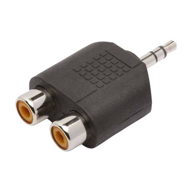 Adaptador J2 Rca Estéreo Para P2 Estéreo Plástico Pct C/4un