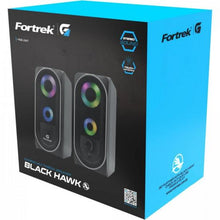 Carregar imagem no visualizador da galeria, Caixa de Som Gamer Multimídia Fortrek Black Hawk RGB Preta
