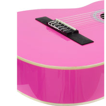 Carregar imagem no visualizador da galeria, Violão Acústico Infantil De Nylon Para Destros Com Tensor Tcg 360 Rosa Thomaz
