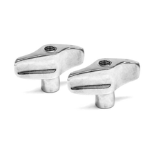 Carregar imagem no visualizador da galeria, BORBOLETA FEMEA 8 MM CROMADA 2 UNIDADES - TORELLI
