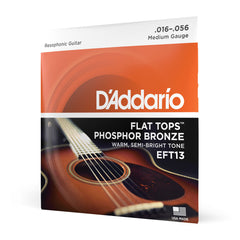 Encordoamento Violão Aço Resonator D Addario Flat Tops EFT13