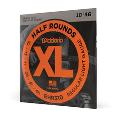 Encordoamento Guitarra 10-46 D Addario Half Rounds EHR310